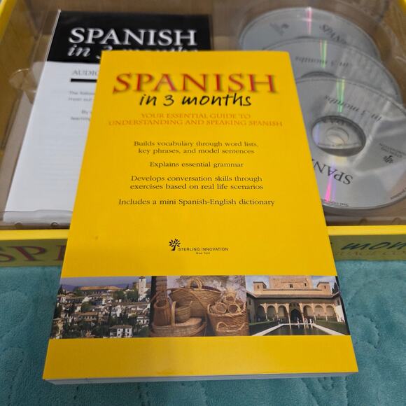 Spanish In 3 Months-CD Language Course-New In Box - Picture 5 of 7